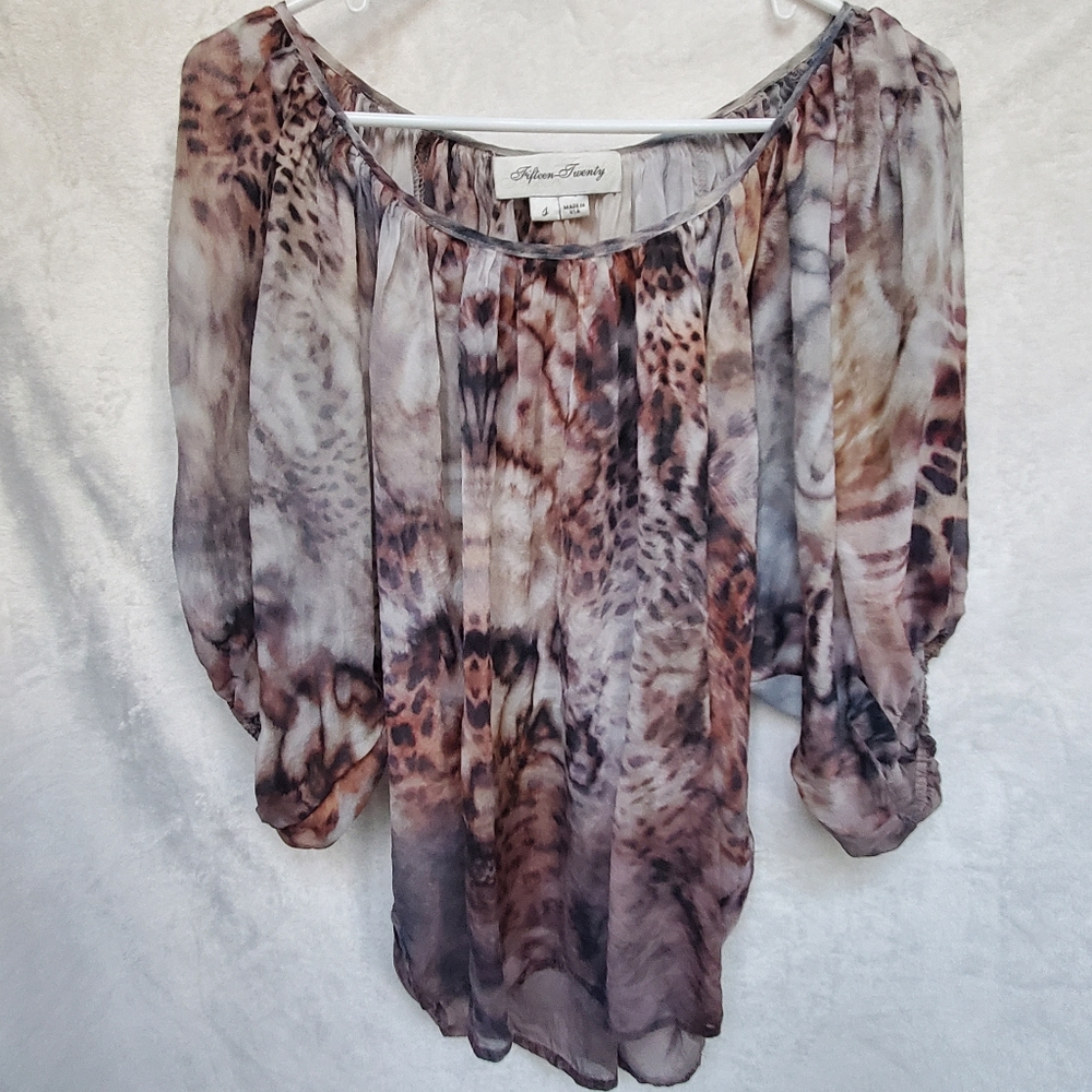 Fifteen Twenty sheer blouse